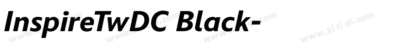 InspireTwDC Black字体转换